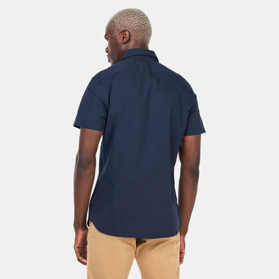 Timberland Men's Eastham River Stretch Poplin Shirt Blue