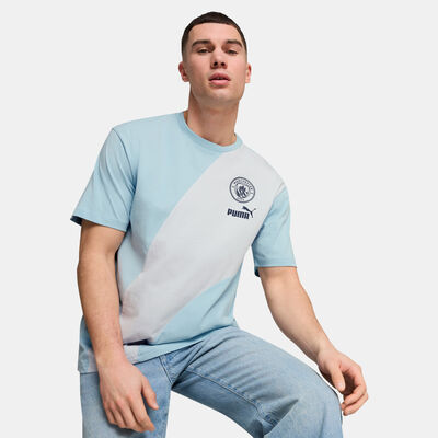 PUMA Men's Manchester City ftblCULTURE+ T-Shirt Grey