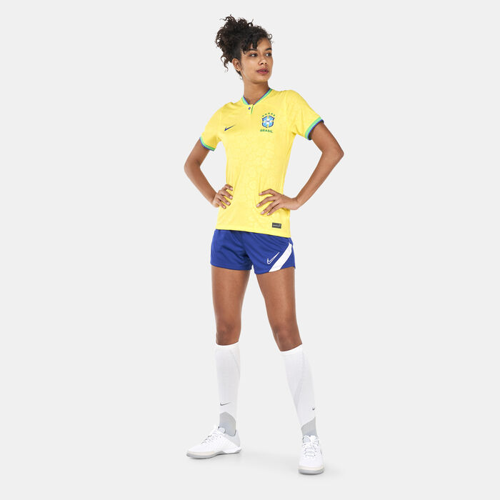 Nike Women's Brazil Dri-FIT Stadium Home Jersey - 2022/23 Green Nike Women's Brazil Dri-FIT Stadium Home Jersey - 2022/23 Green image number 2