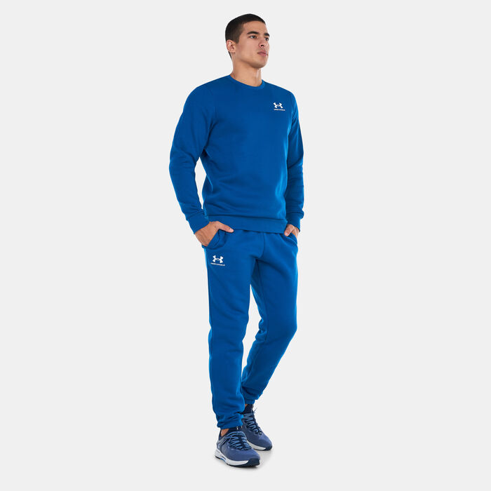 Under Armour Men's UA Essential Fleece Joggers Blue Under Armour Men's UA Essential Fleece Joggers Blue image number 2