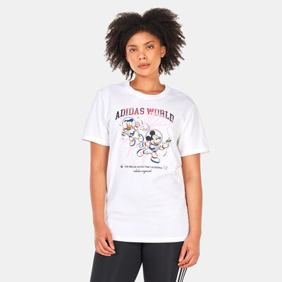 adidas Originals Women's Disney Graphic T-Shirt White