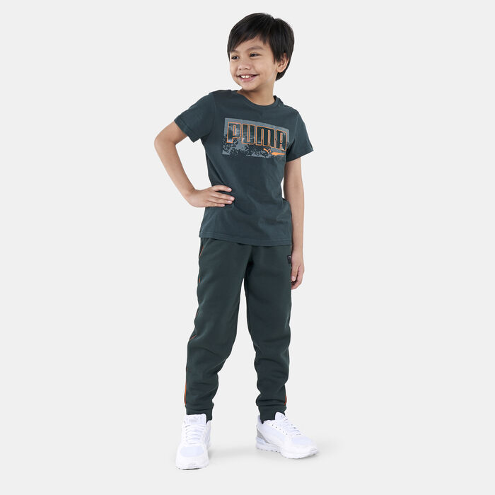 PUMA Kids' Alpha Holiday T-Shirt Green PUMA Kids' Alpha Holiday T-Shirt Green image number 2