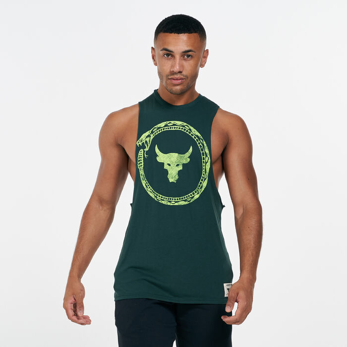 Under Armour Men's Project Rock Same Game Tank Top Green Under Armour Men's Project Rock Same Game Tank Top Green image number 0