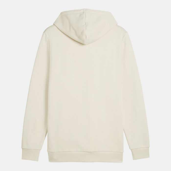 PUMA Men's Essentials+ Logo Lab Hoodie White PUMA Men's Essentials+ Logo Lab Hoodie White image number 1