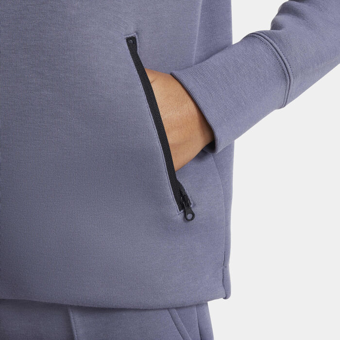 Nike Kids' Sportswear Tech Fleece Full-Zip Hoodie Blue image number 4