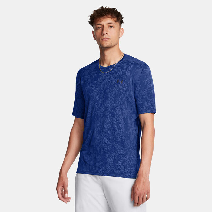 Under Armour Men's UA Tech™ Vent Training T-Shirt Blue Under Armour Men's UA Tech™ Vent Training T-Shirt Blue image number 0