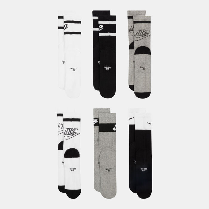 Nike Kids' Everyday Cushioned Crew Socks - 6 Pack (Older Kids) Multi Nike Kids' Everyday Cushioned Crew Socks - 6 Pack (Older Kids) Multi image number 3