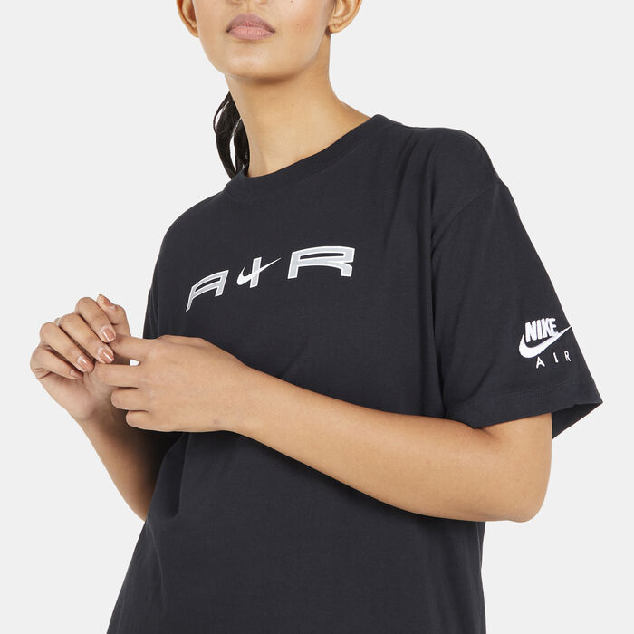Nike Women's Sportswear Air T-Shirt Black Nike Women's Sportswear Air T-Shirt Black image number 3
