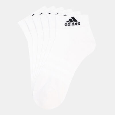adidas Men's Cushioned Sportswear Ankle Socks (3 Pack) White