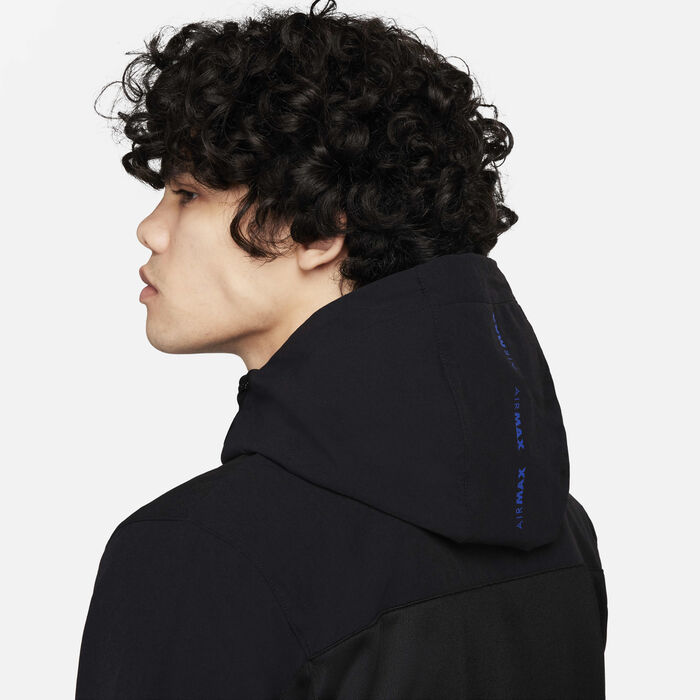 Nike Men's Air Max Full-Zip Hoodie Black Nike Men's Air Max Full-Zip Hoodie Black image number 5