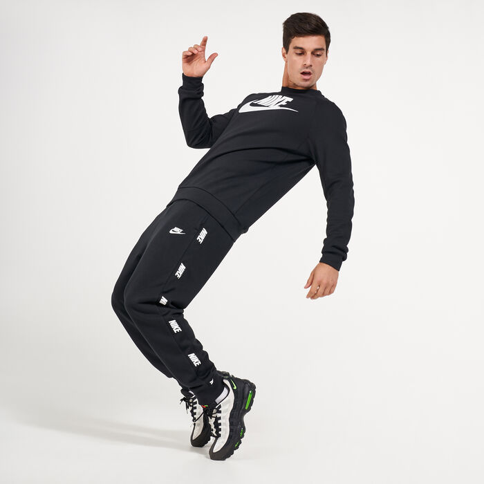 Nike Men's Sportswear Fleece Sweatshirt Black Nike Men's Sportswear Fleece Sweatshirt Black image number 2