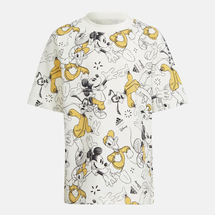adidas Kids' x Disney Mickey Mouse T-Shirt (Younger Kids) White adidas Kids' x Disney Mickey Mouse T-Shirt (Younger Kids) White image number 0