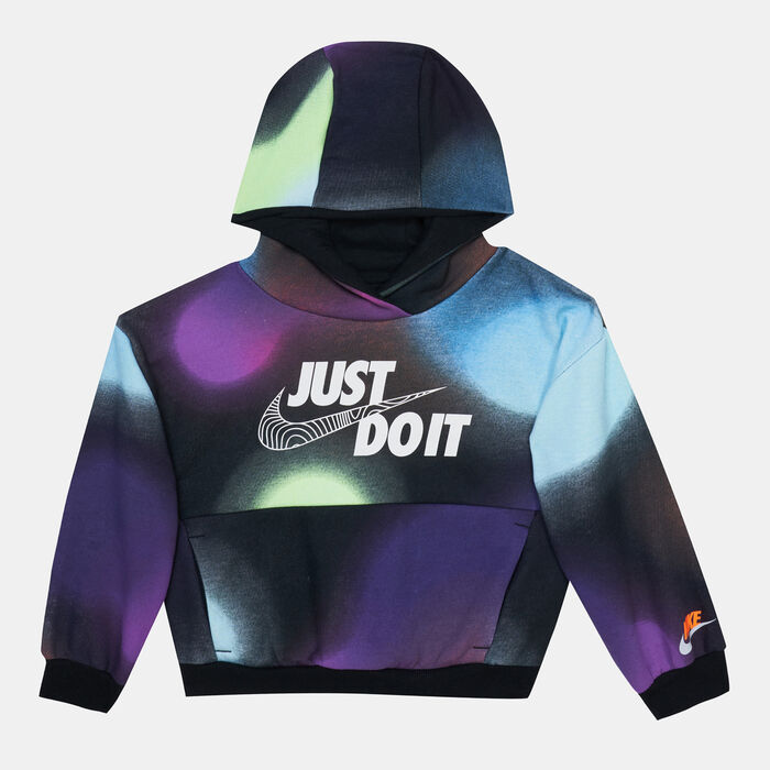 Nike Kids' Sportswear Illuminate Fleece Hoodie Black Nike Kids' Sportswear Illuminate Fleece Hoodie Black image number 0