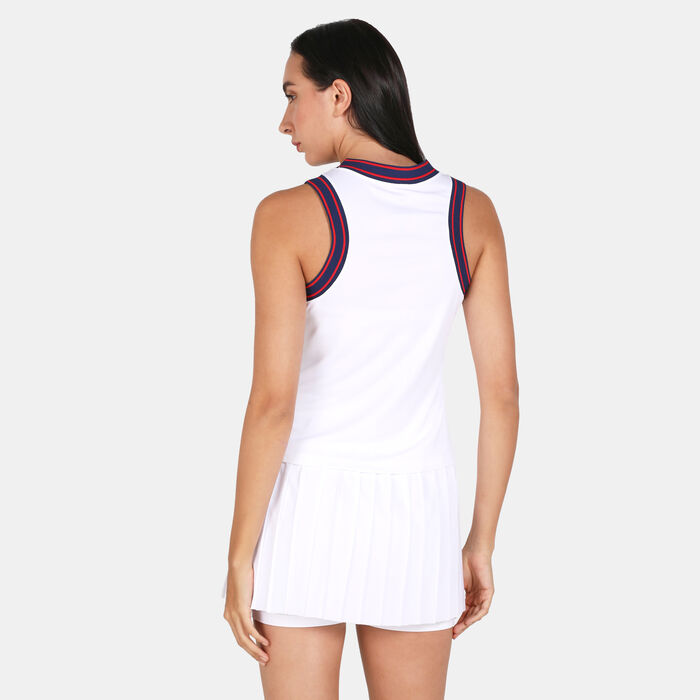 Nike Women's Court Slam Tennis Tank Top White image number 1