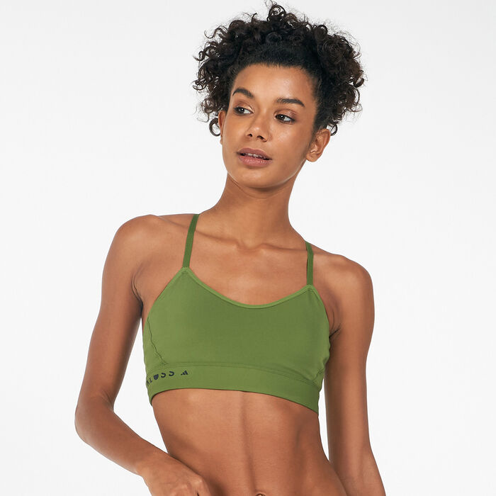 adidas Women's Karlie Kloss Light Sports Bra Green adidas Women's Karlie Kloss Light Sports Bra Green image number 0