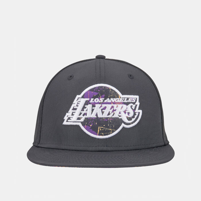 New Era Men's LA Lakers Print Infill 9FIFTY Snapback Cap Black image number 0