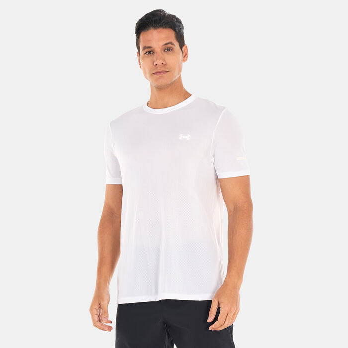 Under Armour Men's UA Seamless Stride T-Shirt White image number 0