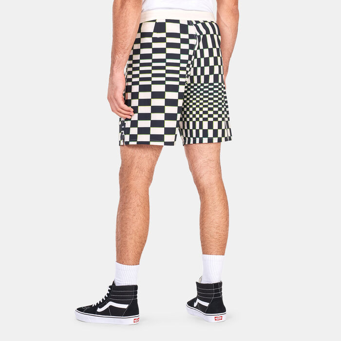 Vans Men's Skewed Checkerboard Board Shorts White Vans Men's Skewed Checkerboard Board Shorts White image number 1