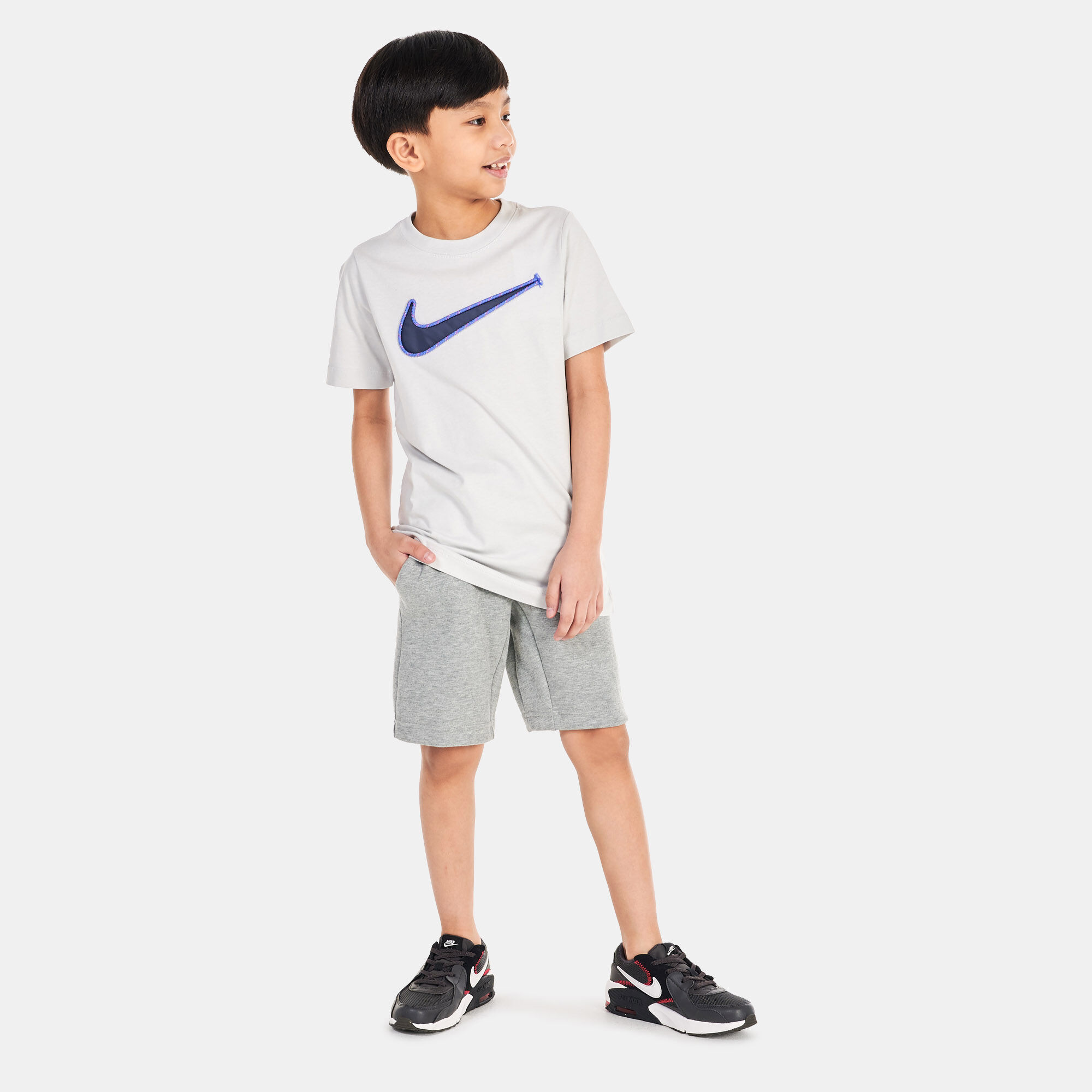 Kids Tech Fleece Shorts Grey Nike in Qatar SSS