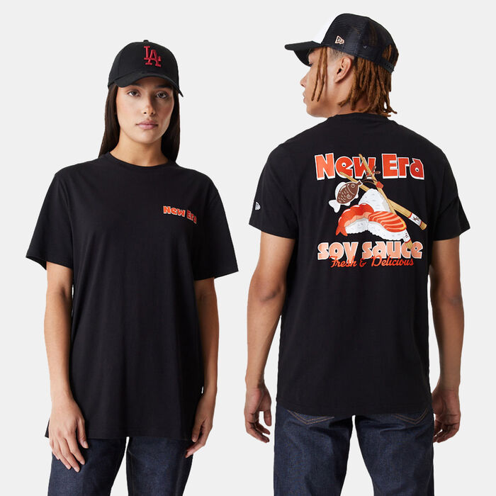 New Era Men's Food Graphic T-Shirt Black New Era Men's Food Graphic T-Shirt Black image number 0