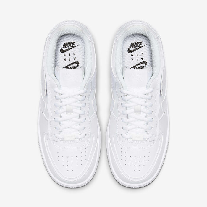 Nike Women's Air Force 1 Shadow Shoes White Nike Women's Air Force 1 Shadow Shoes White image number 8