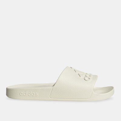 adidas Men's Adilette Aqua Slides White adidas Men's Adilette Aqua Slides White