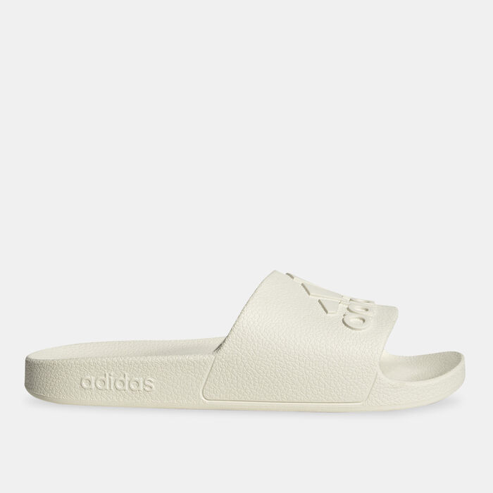 adidas Men's Adilette Aqua Slides White adidas Men's Adilette Aqua Slides White image number 0