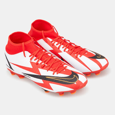 Nike Men's Mercurial Superfly 8 Academy Multi-Ground Football Shoe Red Nike Men's Mercurial Superfly 8 Academy Multi-Ground Football Shoe Red