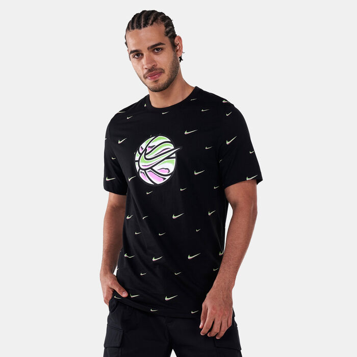 Nike Men's Swoosh Ball Basketball T-Shirt Black Nike Men's Swoosh Ball Basketball T-Shirt Black image number 0