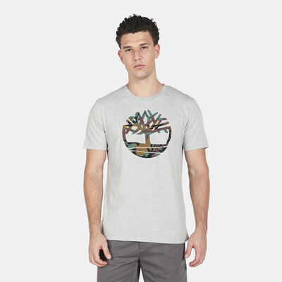 Timberland Men's Outdoor Heritage Camo Tree T-Shirt Grey