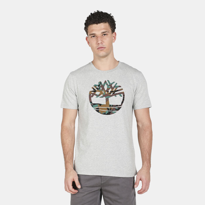 Timberland Men's Outdoor Heritage Camo Tree T-Shirt Grey image number 0