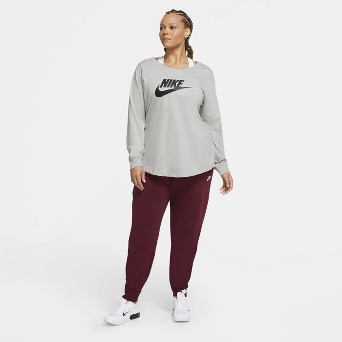 Nike Women's Sportswear Essential T-Shirt (Plus Size) Grey Nike Women's Sportswear Essential T-Shirt (Plus Size) Grey image number 2