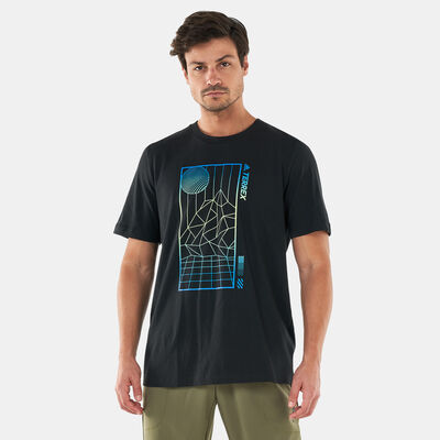adidas Men's Terrex Mountain Fun Graphic T-Shirt Black