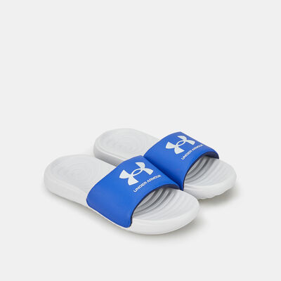 Under Armour Kids' UA Ansa Fixed Slides Grey Under Armour Kids' UA Ansa Fixed Slides Grey
