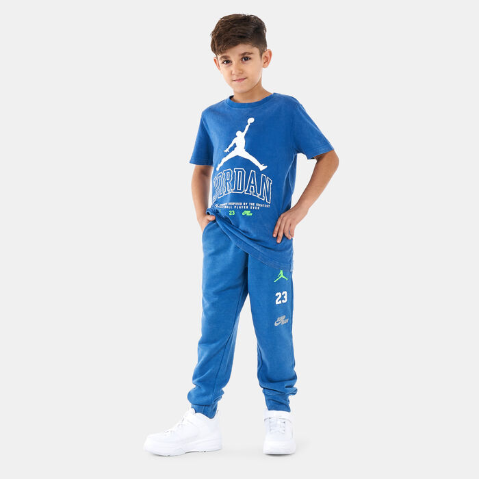 Jordan Kids' No Look T-Shirt Blue image number 2