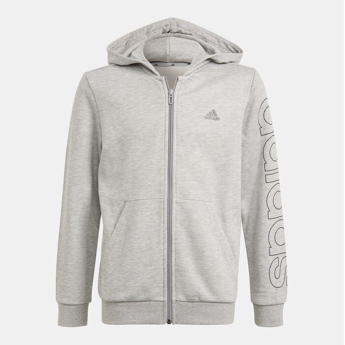 adidas Kids' Essentials Hoodie Grey image number 0