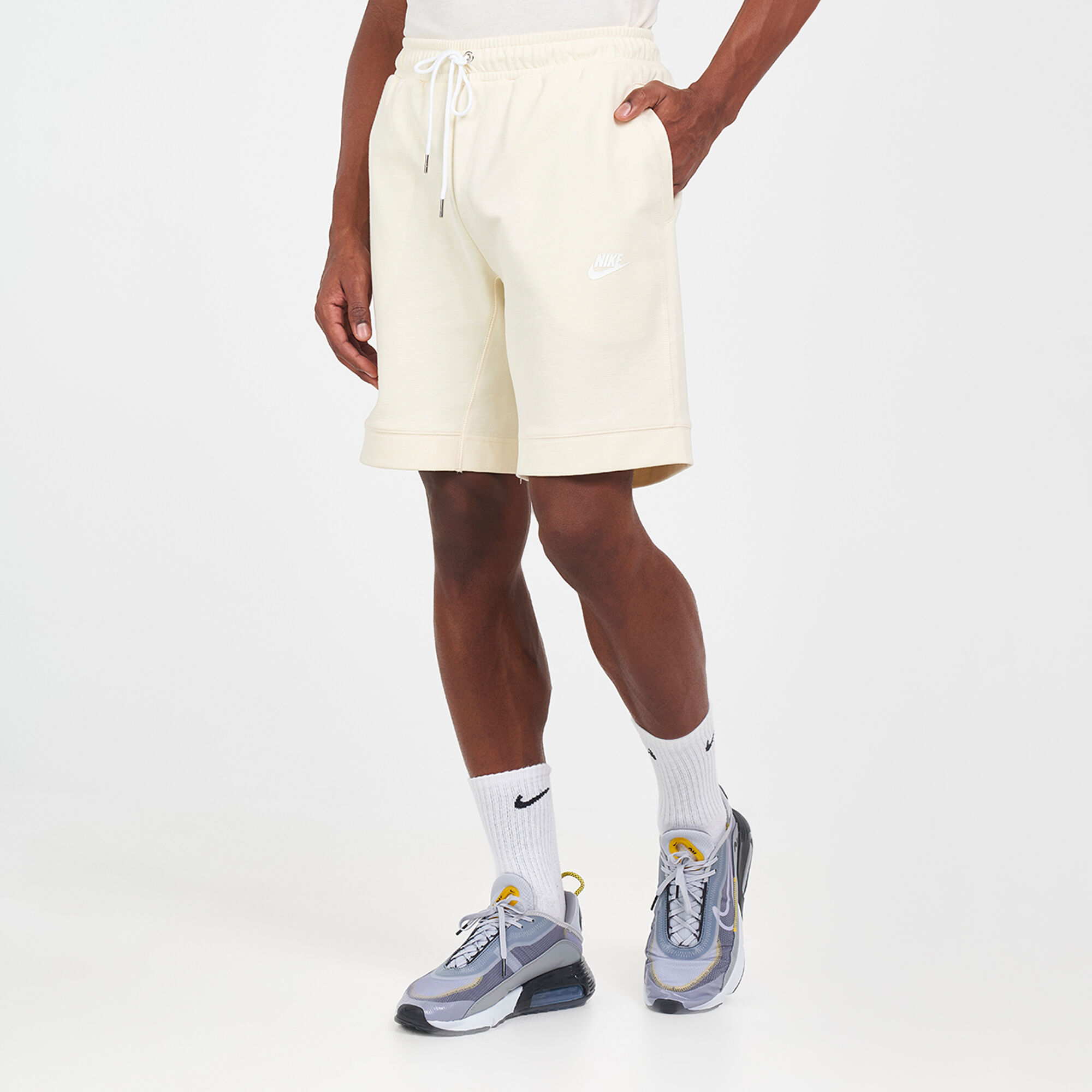 Men s Sporstwear Modern Fleece Shorts White Nike in Qatar SSS