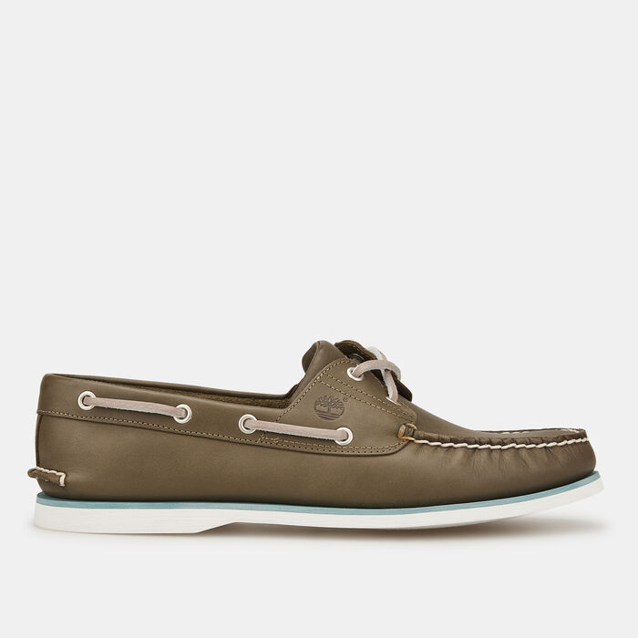 Timberland Men's Classic 2 Eye Boat Shoe Green image number 0