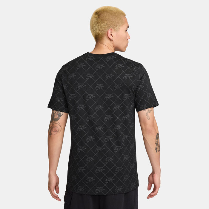 Nike Men's Sportswear Printed T-Shirt Black image number 1