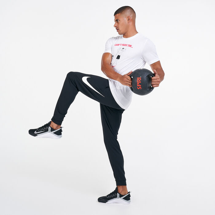Nike Men's Dri-FIT Dry Graphic Tapered Training Pants Black Nike Men's Dri-FIT Dry Graphic Tapered Training Pants Black image number 2