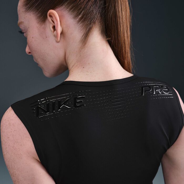 Nike Women's Pro Dri-FIT Training Tank Top Black image number 1