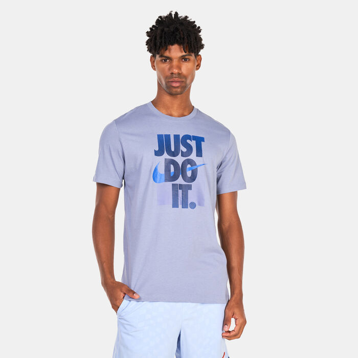 Nike Men's Sportswear Just Do It T-Shirt Grey Nike Men's Sportswear Just Do It T-Shirt Grey image number 0
