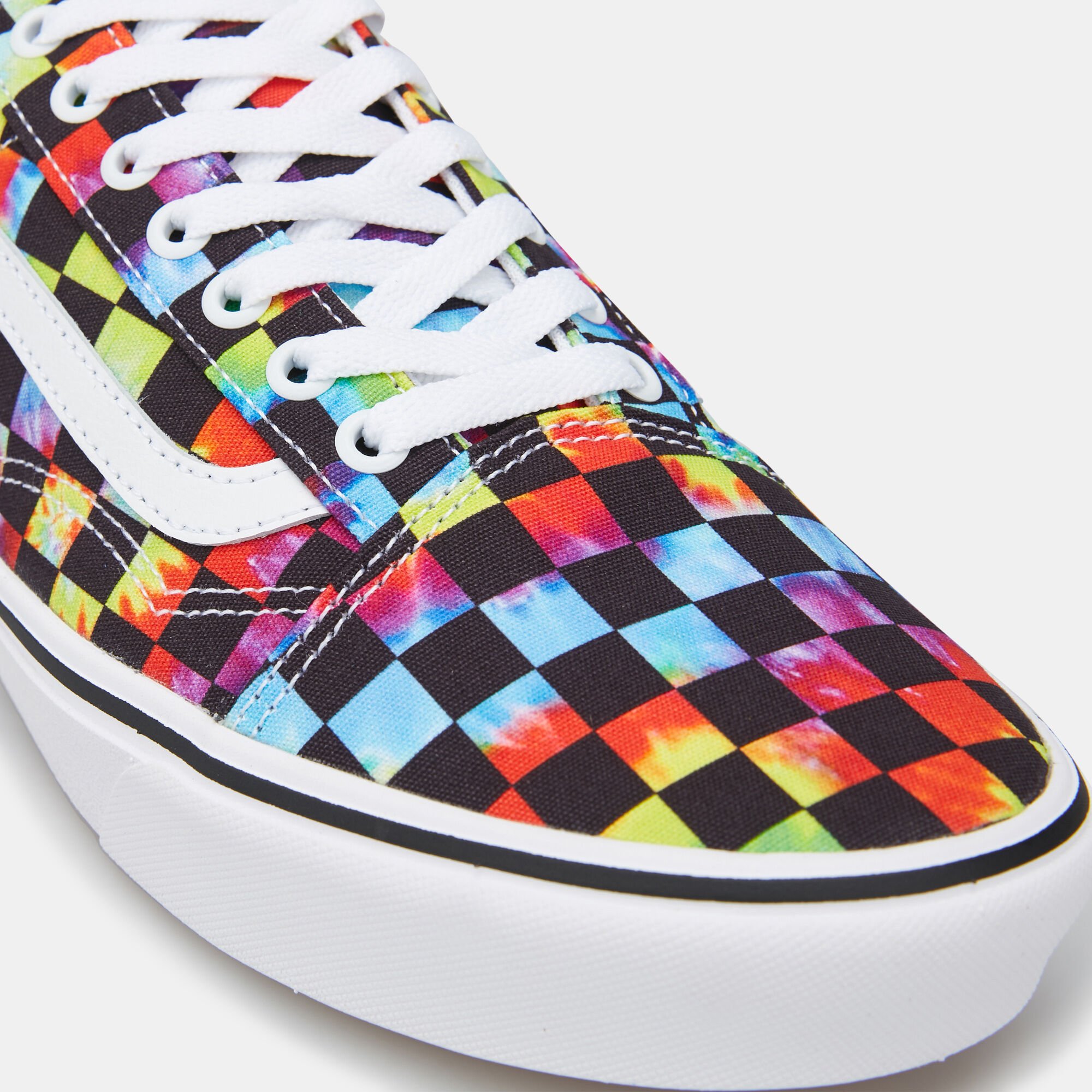 Tie Dye Checker ComfyCush Old Skool Unisex Shoe