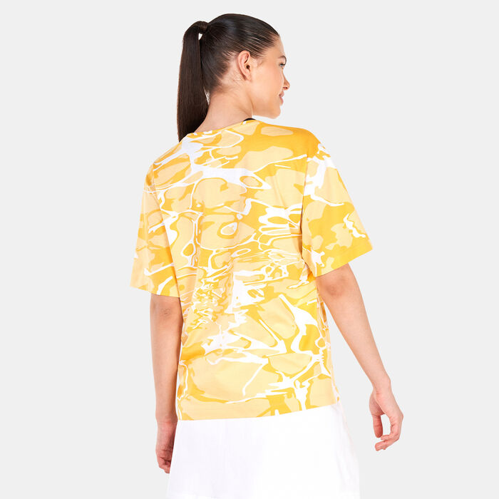 PUMA Women's Summer Splash Allover Print T-Shirt yellow image number 1
