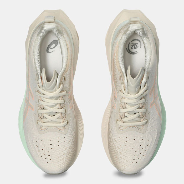 ASICS Women's NOVABLAST 4 Running Shoes Beige image number 4