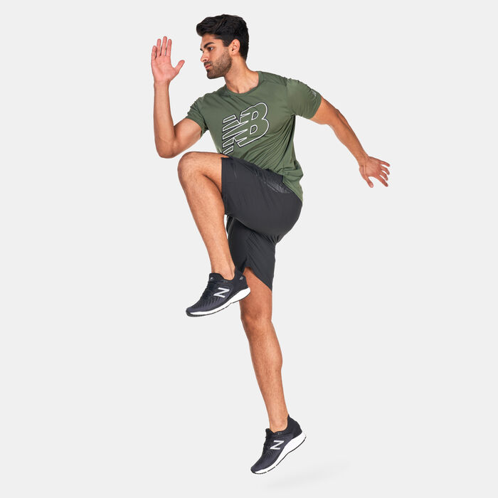 New Balance Men's Accelerate Graphic T-Shirt Green New Balance Men's Accelerate Graphic T-Shirt Green image number 2