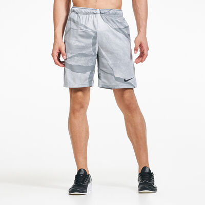 Nike Men's Dri-FIT Allover Print Shorts Grey