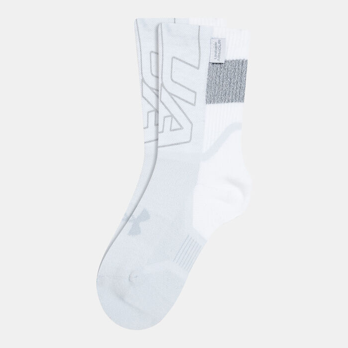 Under Armour ArmourDry™ Run Running Crew Socks White Under Armour ArmourDry™ Run Running Crew Socks White image number 0