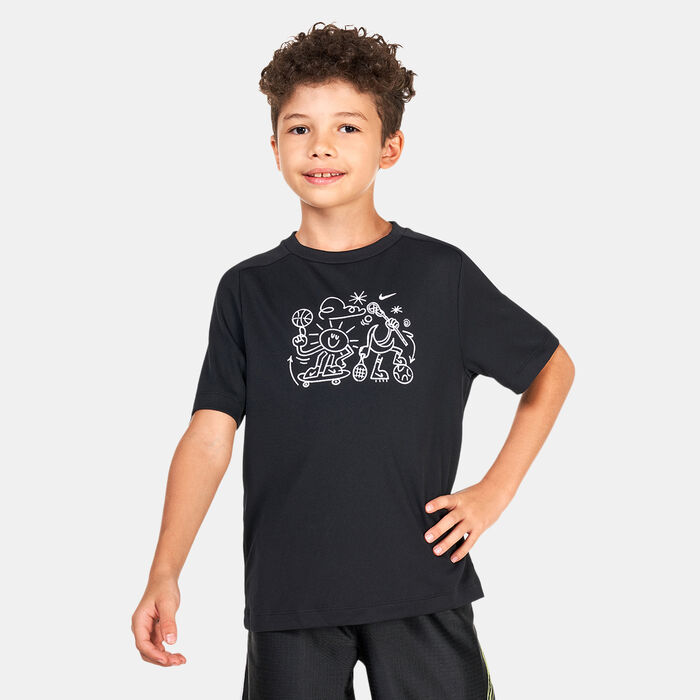 Nike Kids' Dri-FIT Graphic T-Shirt Black Nike Kids' Dri-FIT Graphic T-Shirt Black image number 0