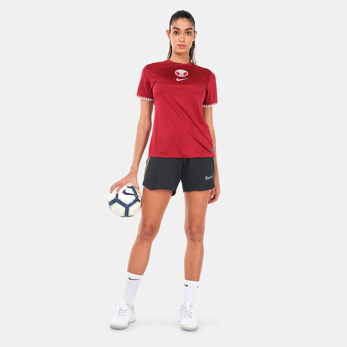 Nike Women's Qatar Dri-FIT Stadium Home Jersey – 2022 Maroon Nike Women's Qatar Dri-FIT Stadium Home Jersey – 2022 Maroon image number 2
